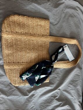 Draper James Everyday Straw Tote Bag NWT Beach Shoulder Bag